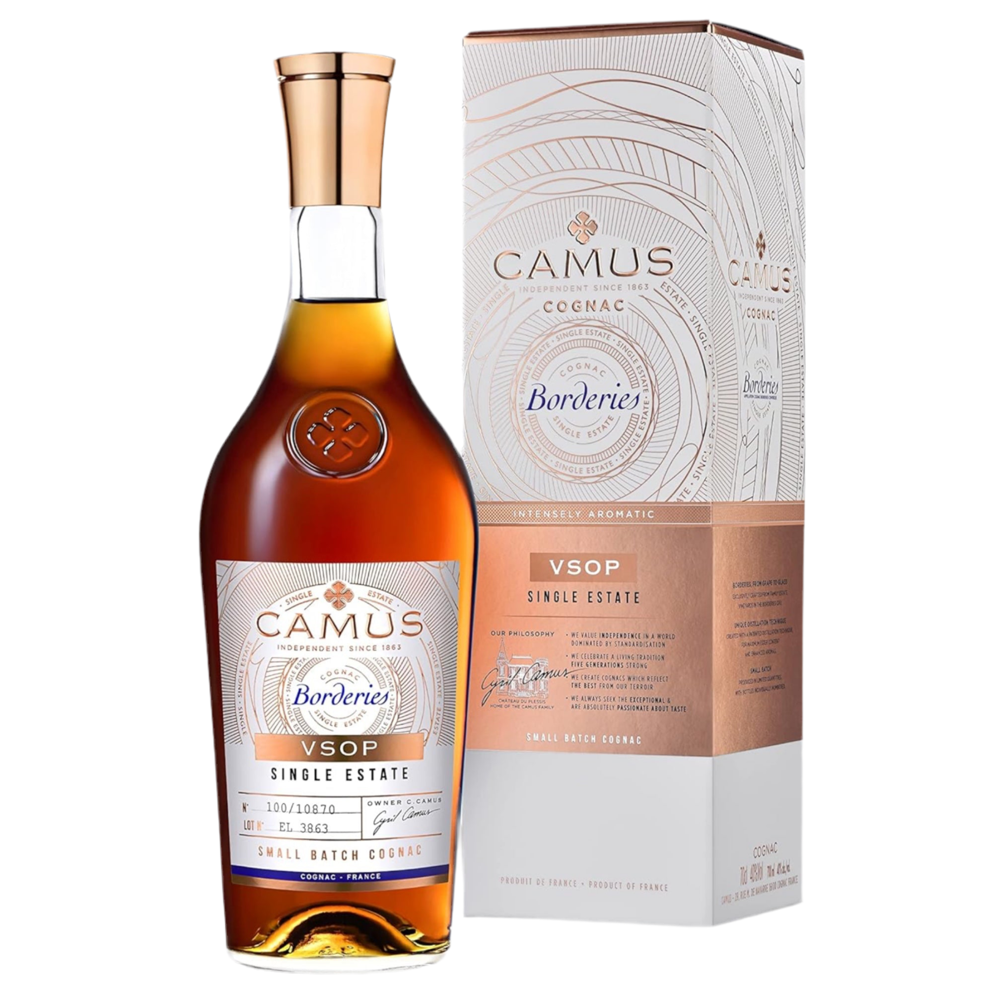 マルシオ①CAMUS Borderies VSOP カミュ ボルドリー Camus Borderies VSOP Cognac -Single Estate - 70cl 40