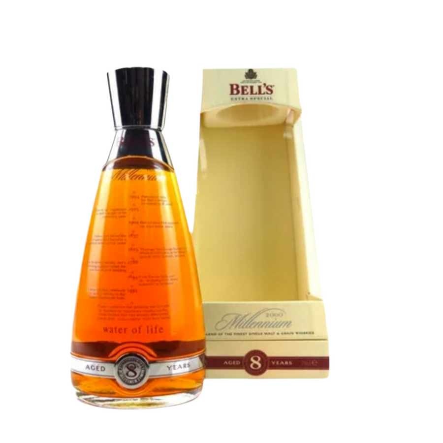 Bells 8 yo - Glass Millennium Decanter - Blended Scotch Whisky - 70 cl