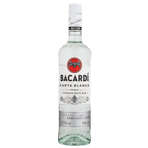 BACARDÍ Carta Blanca Superior White Rum, Iconic Caribbean Rum - 70cl