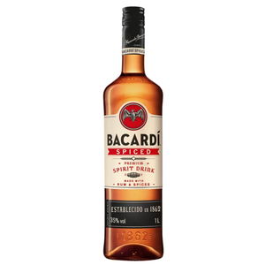 BACARDÍ Spiced, Premium Spirit Drink Made with Barrel-aged Rum, Blended with Natural Flavours and Spices - 70cl