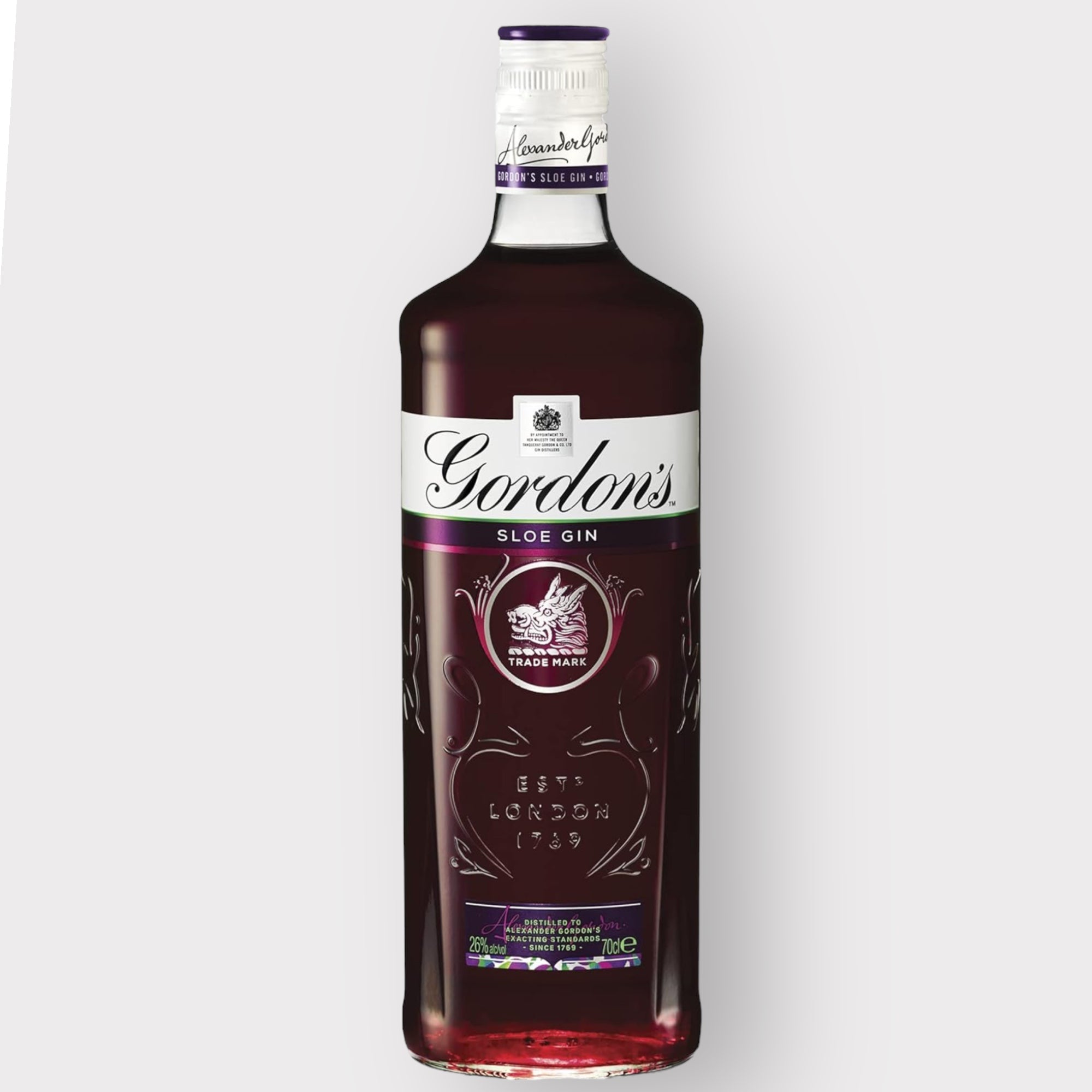 『ビンテージ』Gordon's Sloe Gin 700ml 26% リキュール Gordon's Sloe Gin | 26% vol | 70cl | Crafted from Wild Sloe