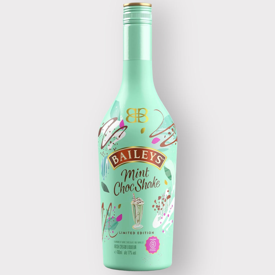 Baileys Mint Choc Shake Irish Cream Liqueur | 17% vol | 70cl | Spirits | Chocolate, Vanilla & Mint Flavour | Great Over Ice Cream, Blended & in Cocktails