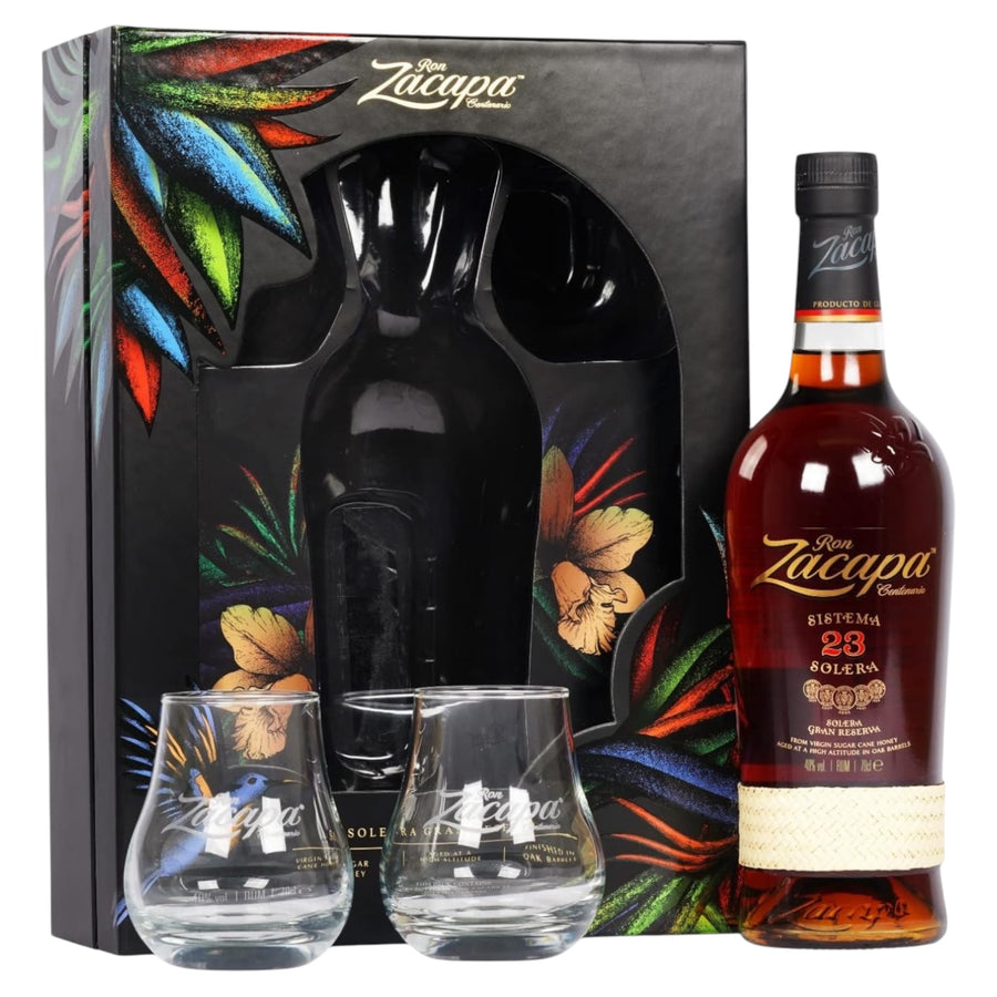 Ron Zacapa 23 Year Old - Sistema Solera Rum - 2 Glass Gift Pack