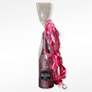 Luc Belaire Luxe Rose Pink Glitter Gift Wrapped