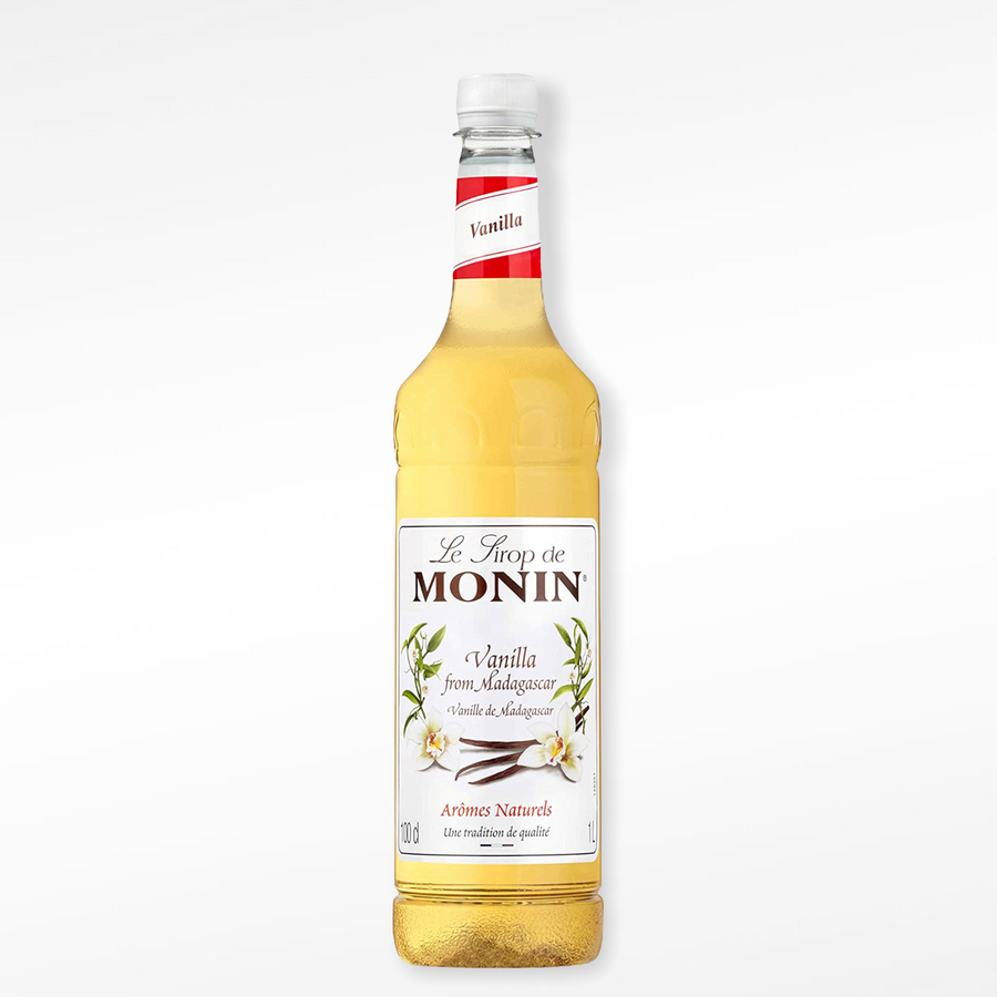 MONIN Premium Vanilla Syrup 1 Litre Plastic Bottle