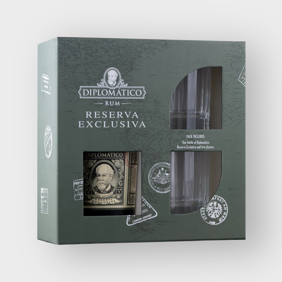 DIPLOMATICO RESERVA EXCLUSIVA GIFT PACK (TWO GLASSES)
