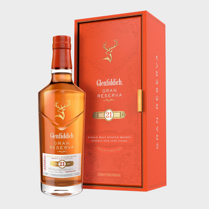 Glenfiddich 21 Year Old Single Malt Scotch Whisky with Gift Box – 70cl
